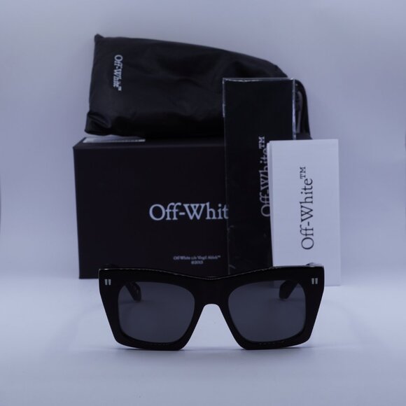 Off-White OERI13Y SELMA 1007 Square Sunglasses – Black/Grey main image 5